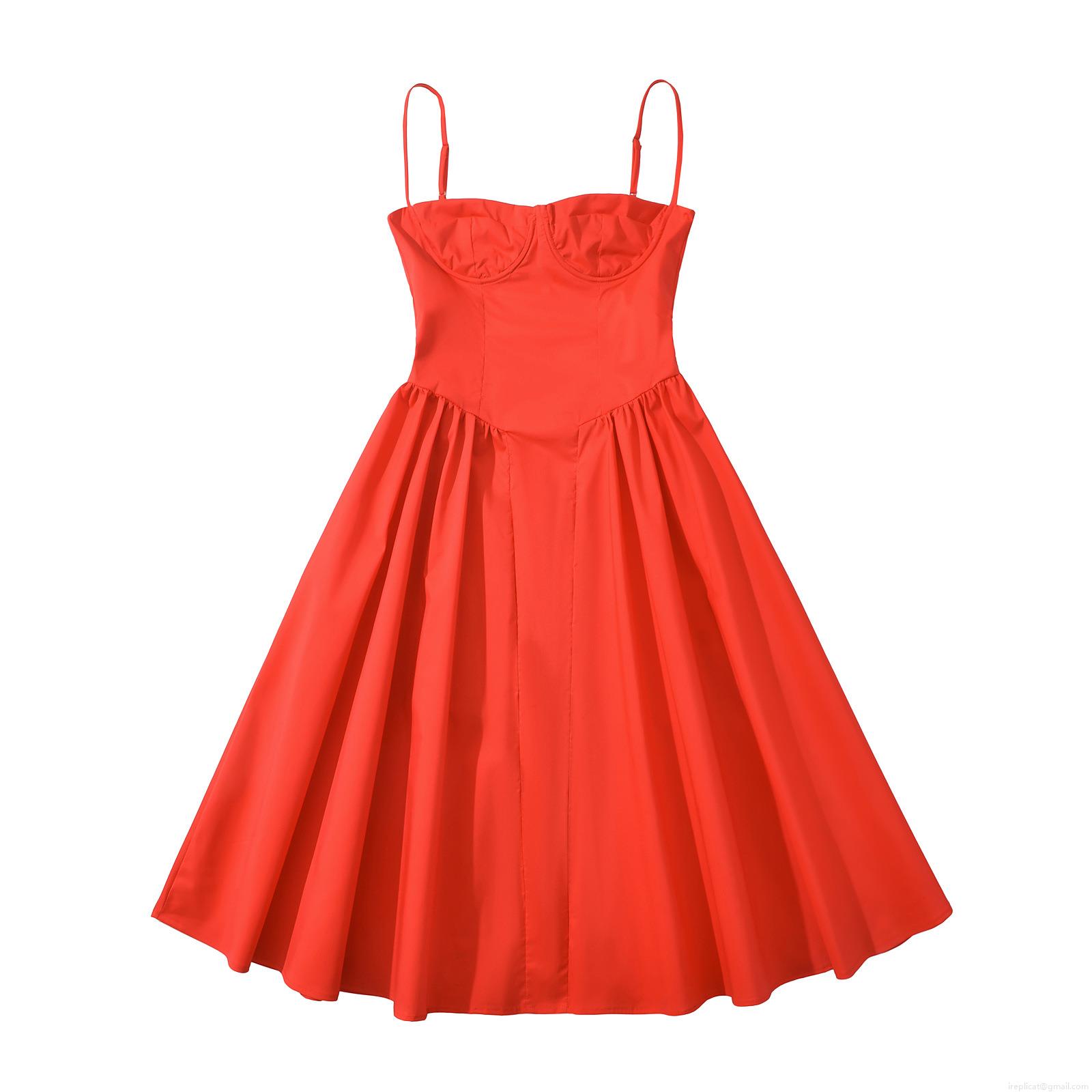 Women's Elegant Backless Slip Maxi Dress Polyester Cotton Blend Sleeveless Underwire Bodycon Pleated Dress for Party Evening Date Night Ladies Red Full Length Dress