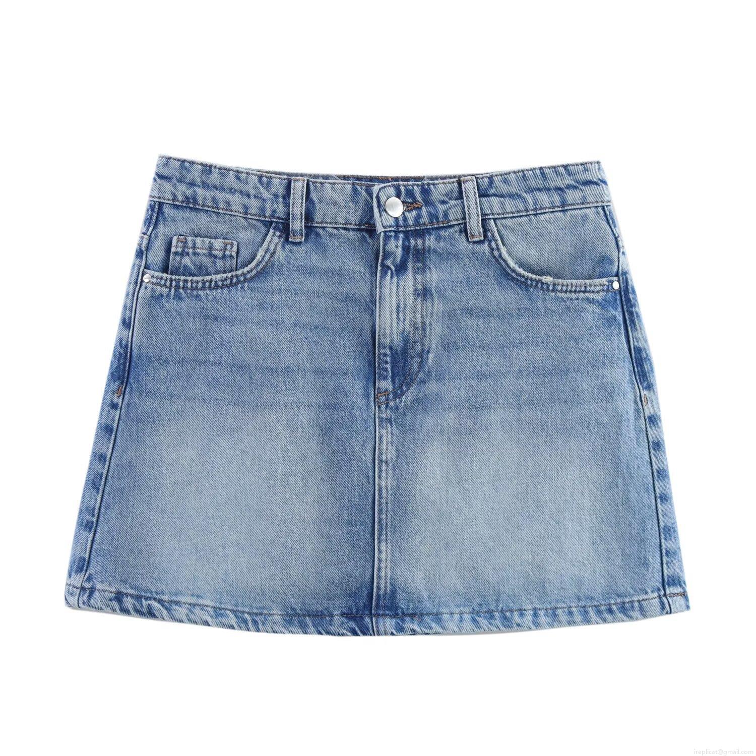 Women's Summer Distressed Denim Mini Skirt High Waisted Bodycon Short Jean Skirt Streetwear Fashion Skirt For Women