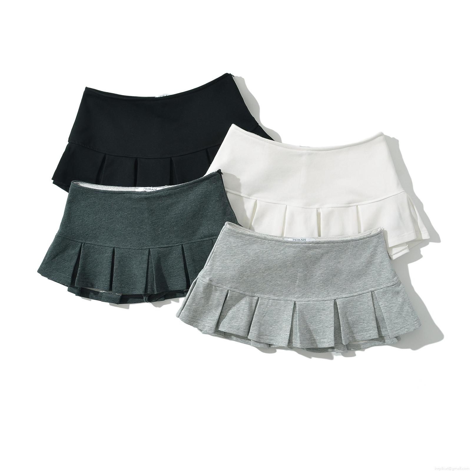 Women's Elegant Pleated Mini Skirt Polyester Solid Color High Waist A-Line Skater Skirt For Daily Casual Dating Office Lady Short Skirts