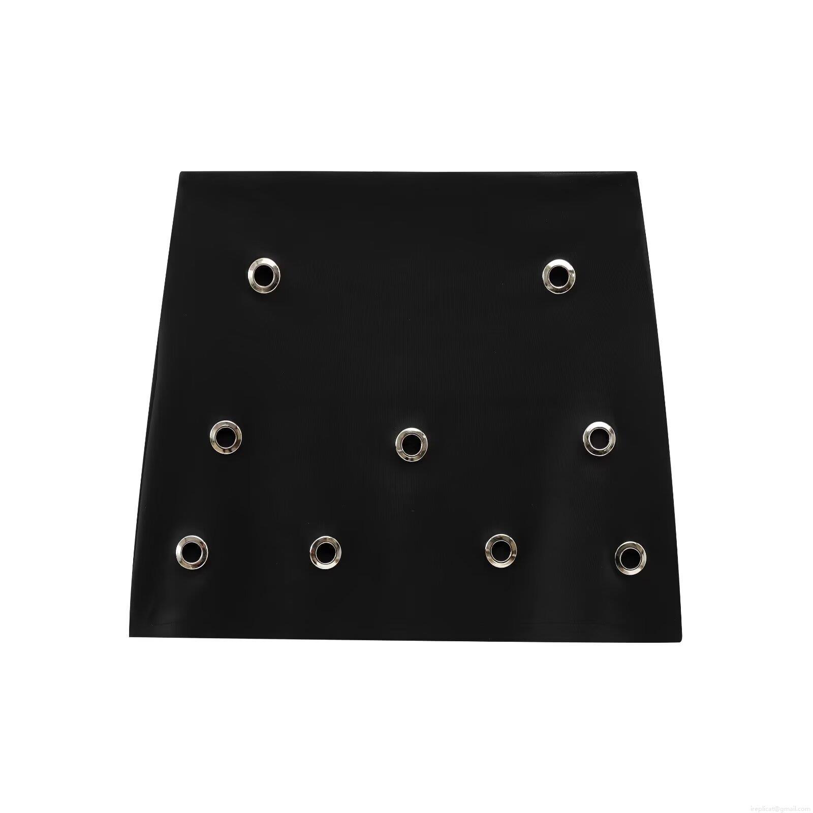 Women's Solid Black Grommet A-Line Mini Skirt Modern Sexy Streetwear With Silver Metal Eyelets High Waist Back Zipper Short Skirt Party Outfits