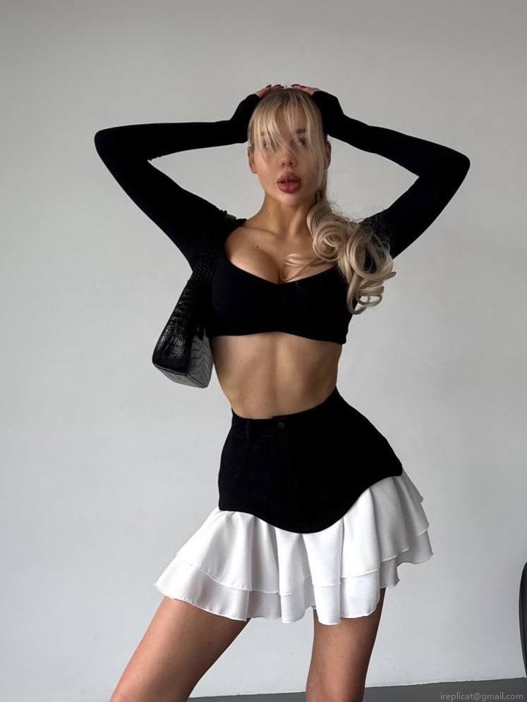 Women's Sexy High Waist Patchwork Mini Skirt Irregular Layered Ruffle Pleated Short Skirt Woven Slim Fit Streetwear Bottoms